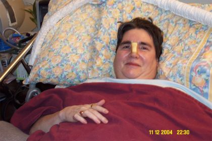 Margaret Ardussi, November 12, 2004. She died on December 7, 2004, with me at her side. Her last words to me were, "I love you."