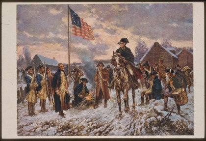 Washington at Valley Forge, painting by Edward P. Moran, Library of Congress.