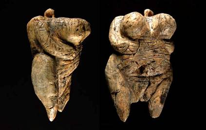Venus of Hohle Fels, photo by H. Jensen, copyright by University of Tubingen