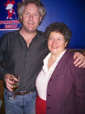 Andrew Breitbart and Cynthia Yockey in March 2009 at a party in Washington, D.C., held by Americans for Limited Government and Net Right Nation.