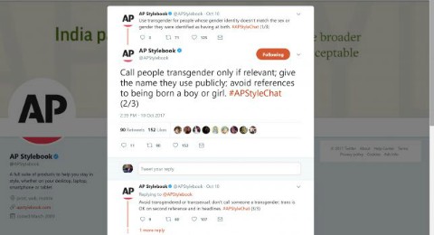 Screenshot of a tweet by the Associated Press